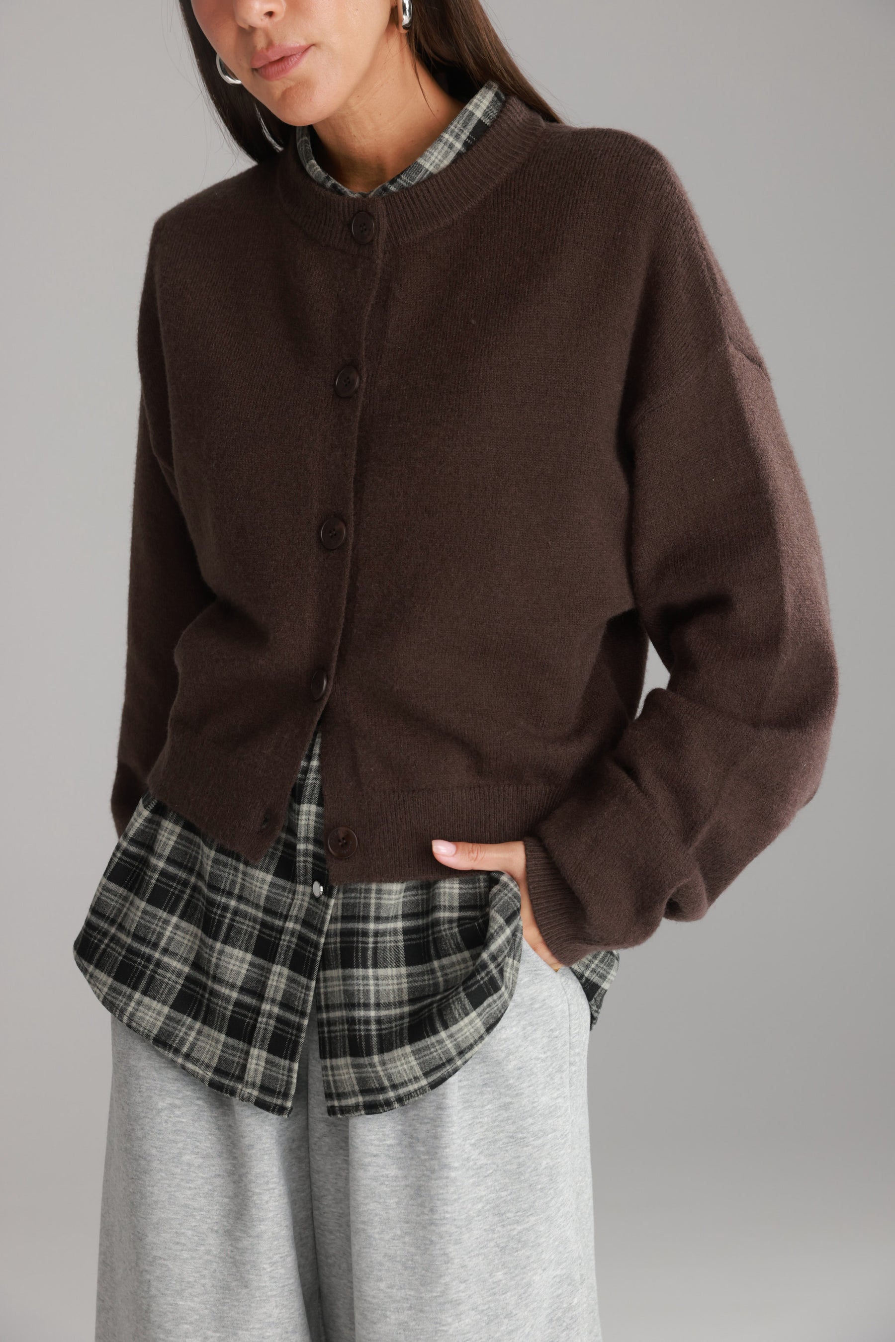 סוודר מלודי חום