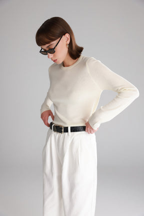 חולצת קייסי שמנת