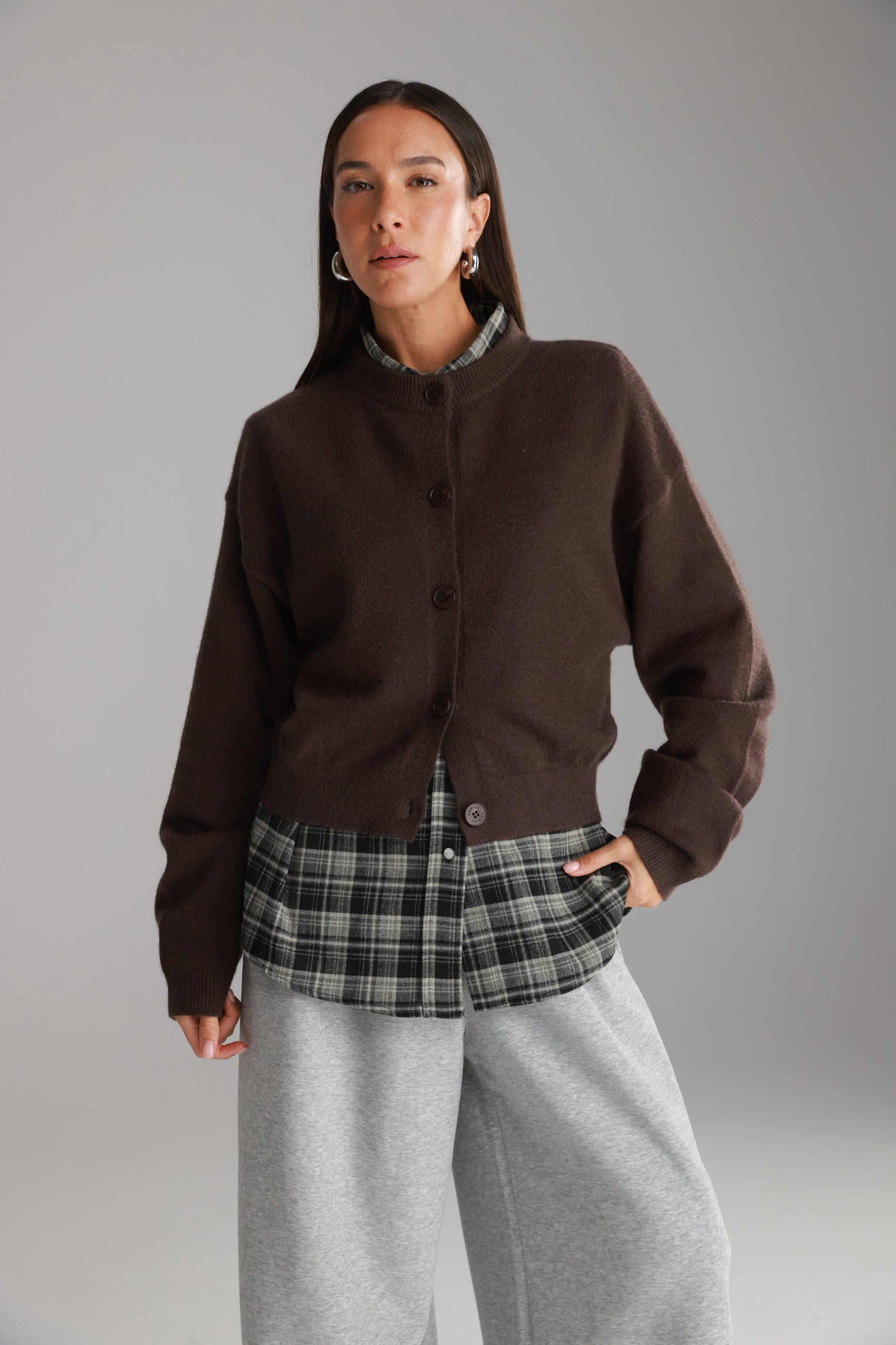 סוודר מלודי חום