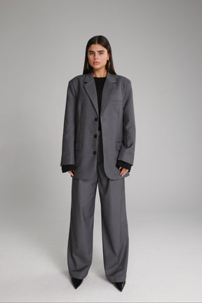 בלייזר דני אפור כהה