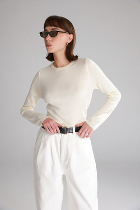 חולצת קייסי שמנת