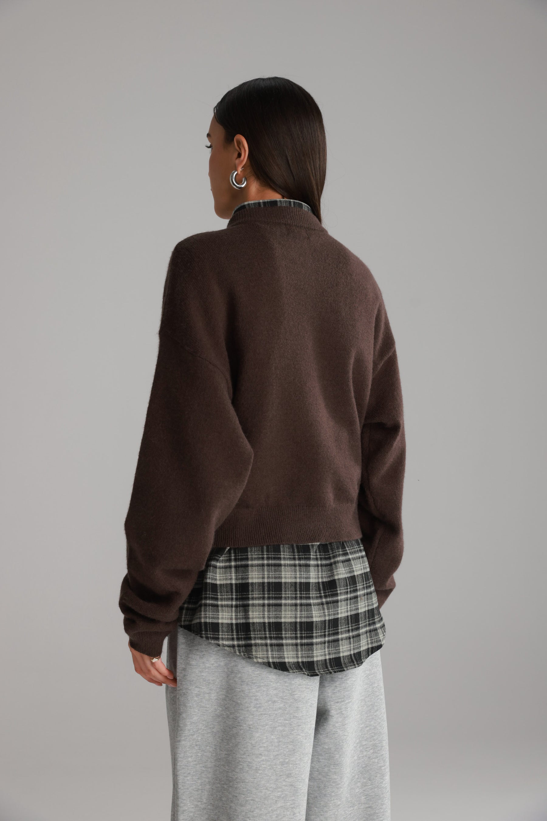 סוודר מלודי חום