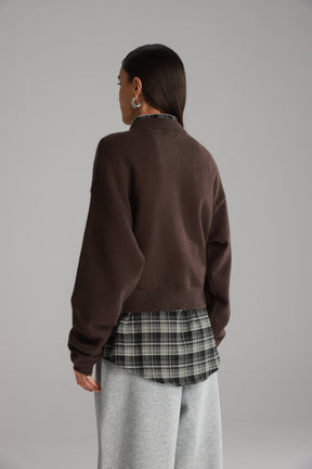 סוודר מלודי חום