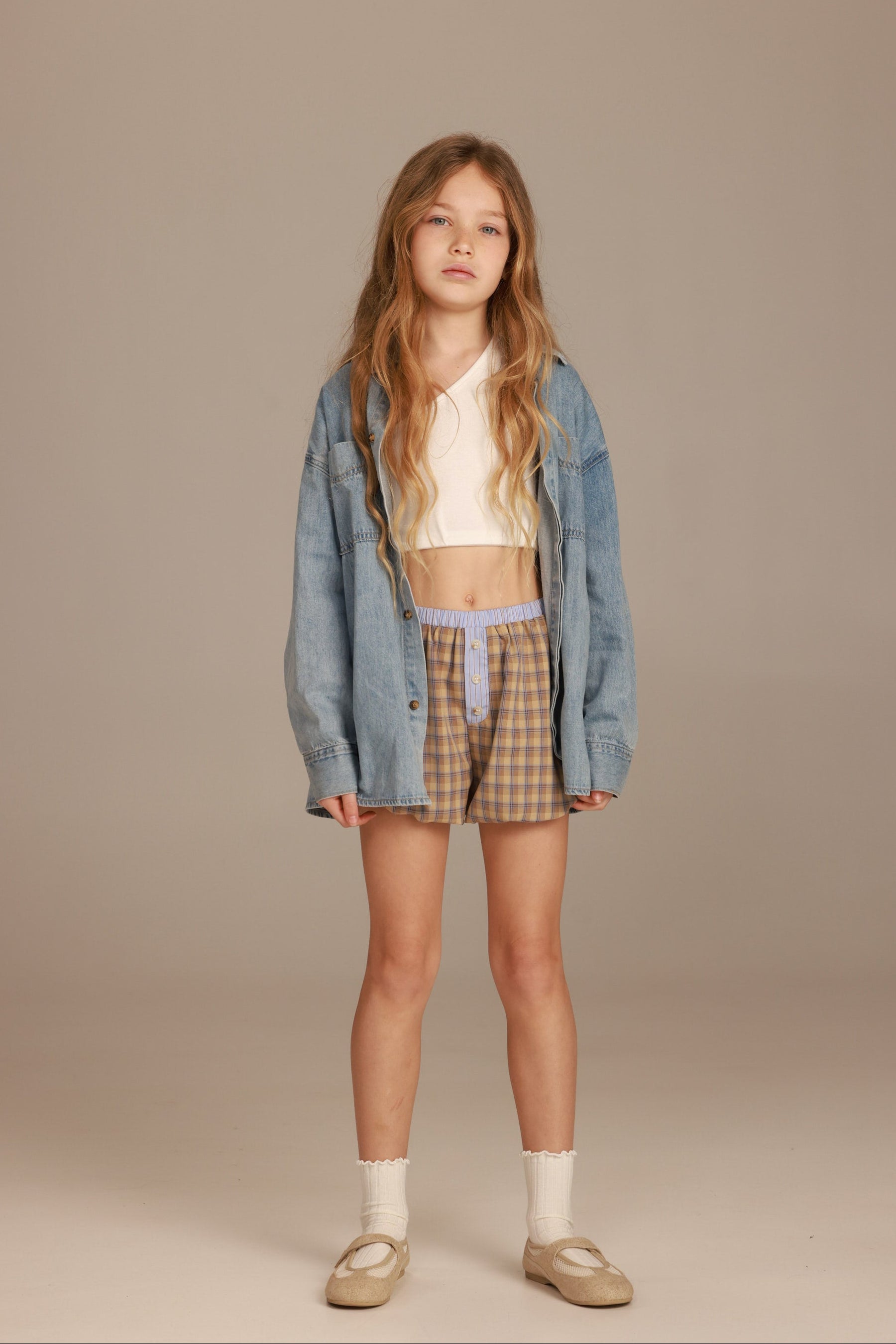 מכנסי אמלפי חום בהיר