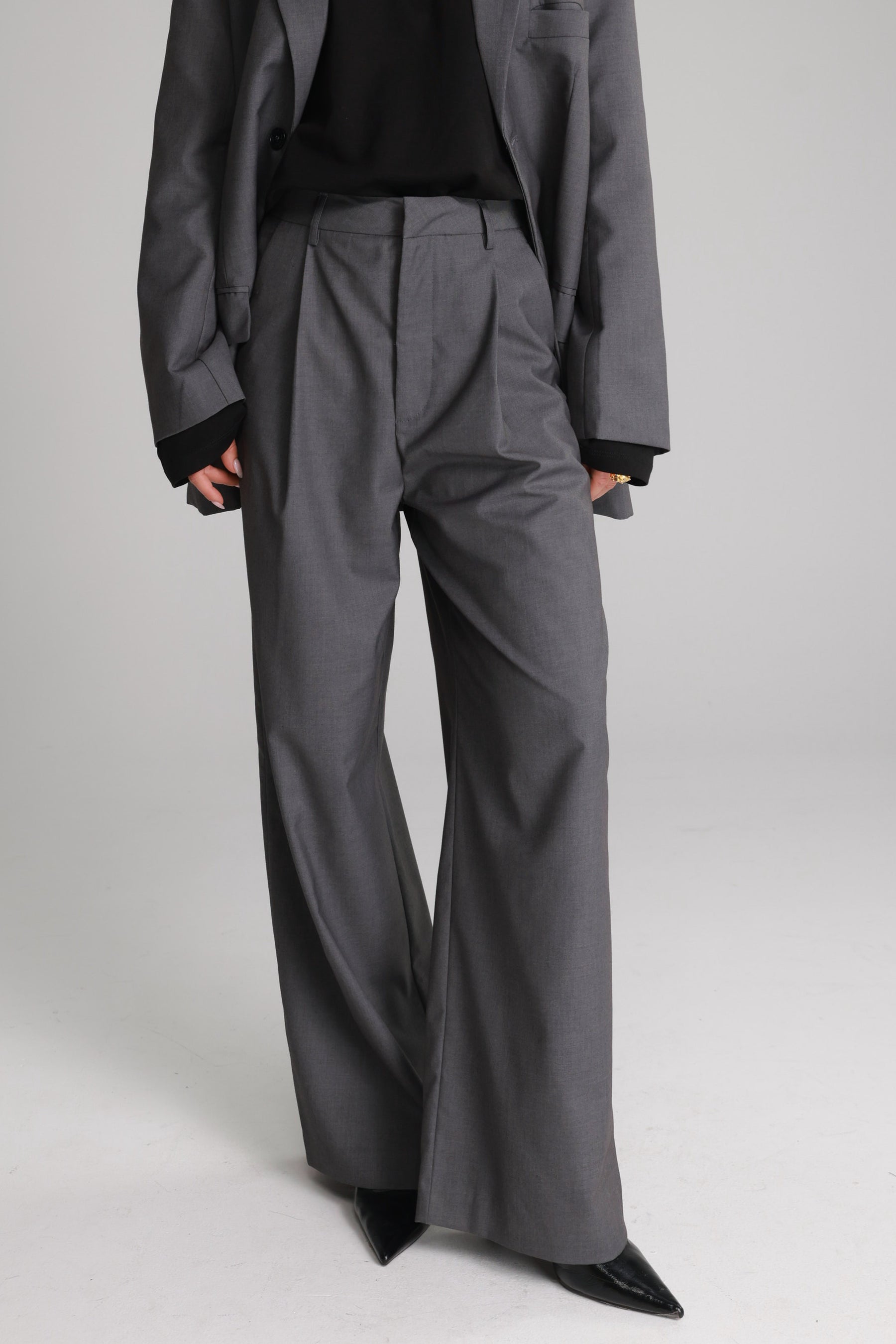 מכנסי דני אפור כהה