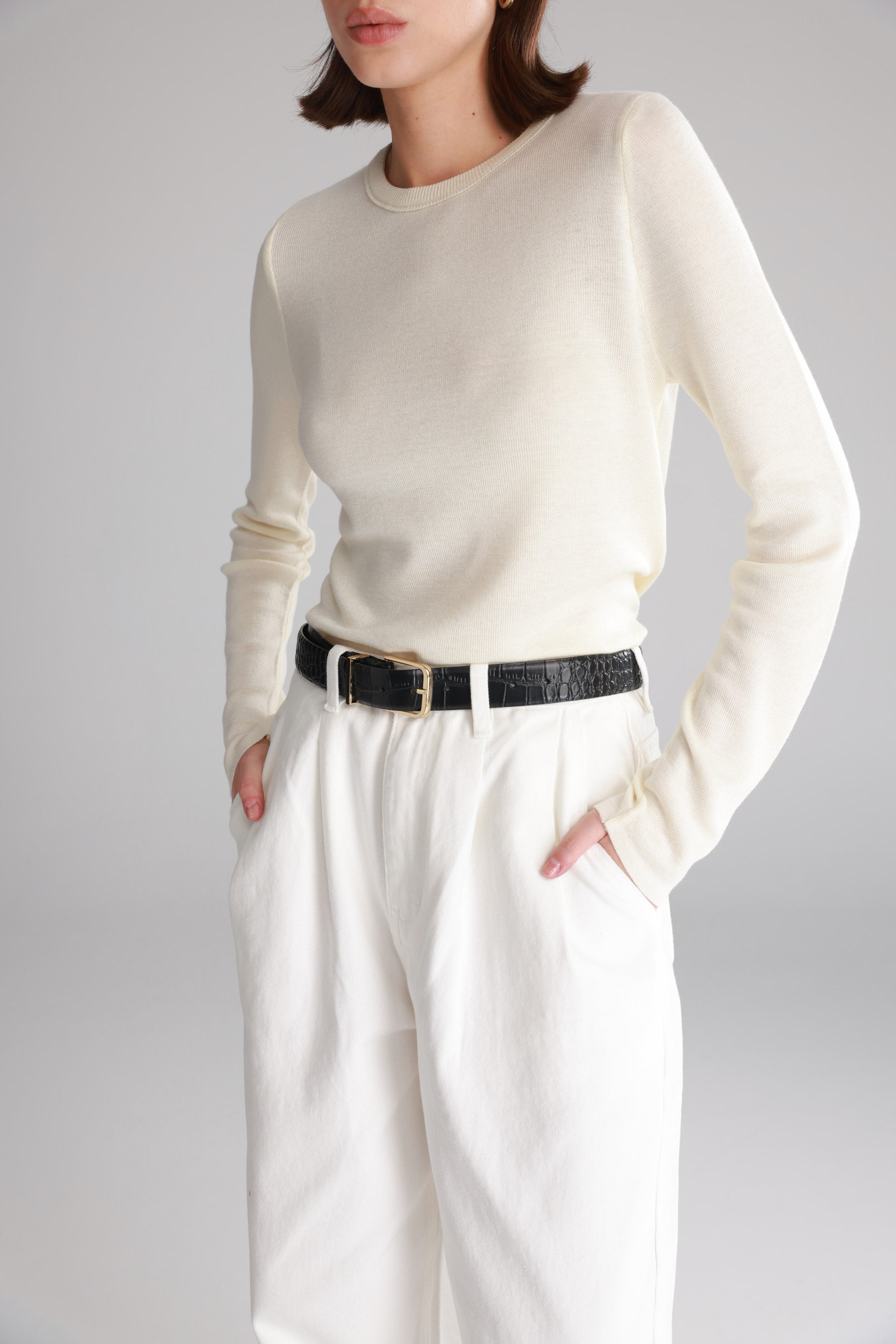 חולצת קייסי שמנת