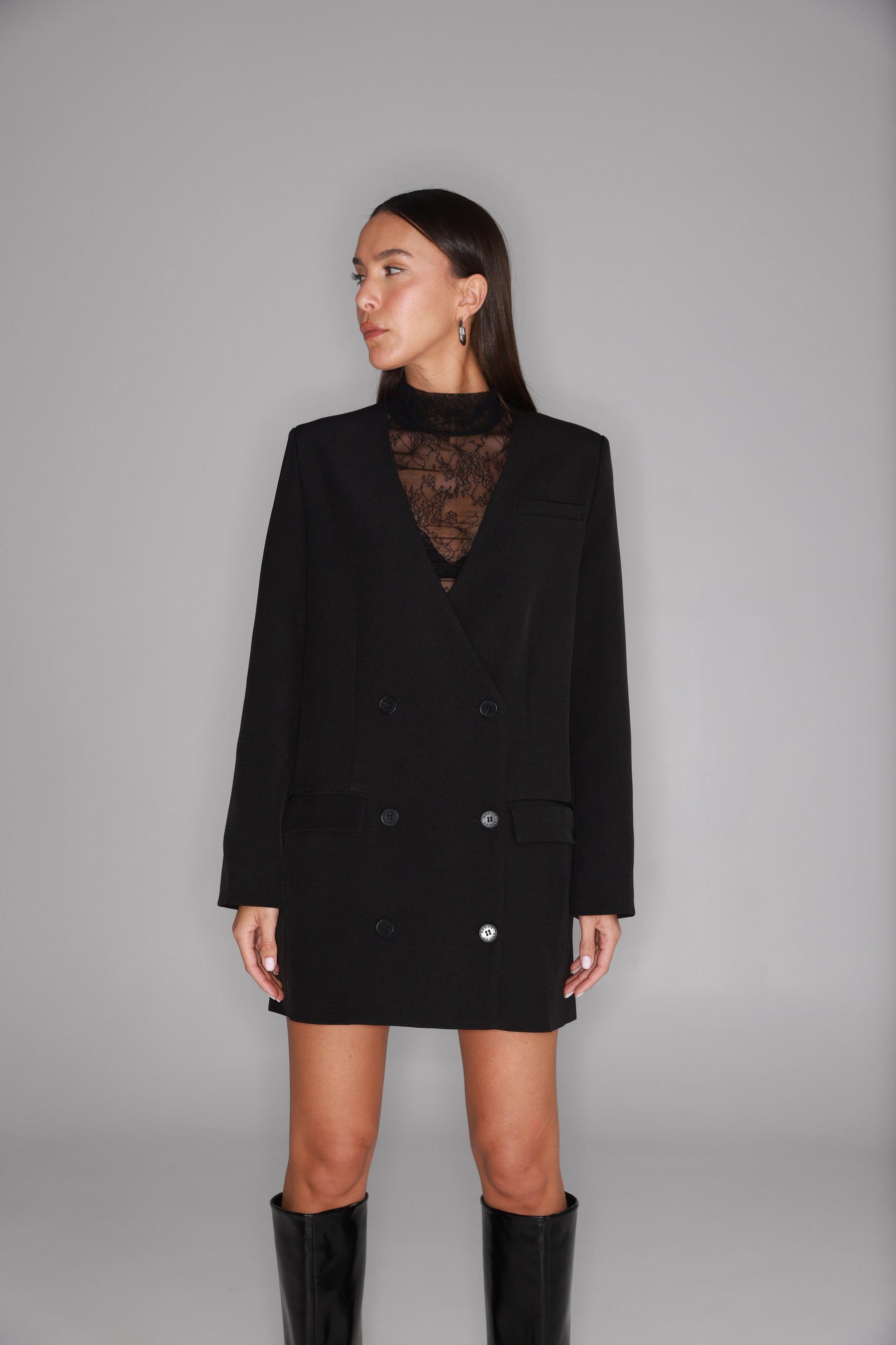 שמלת בלייזר ויקטוריה שחורה