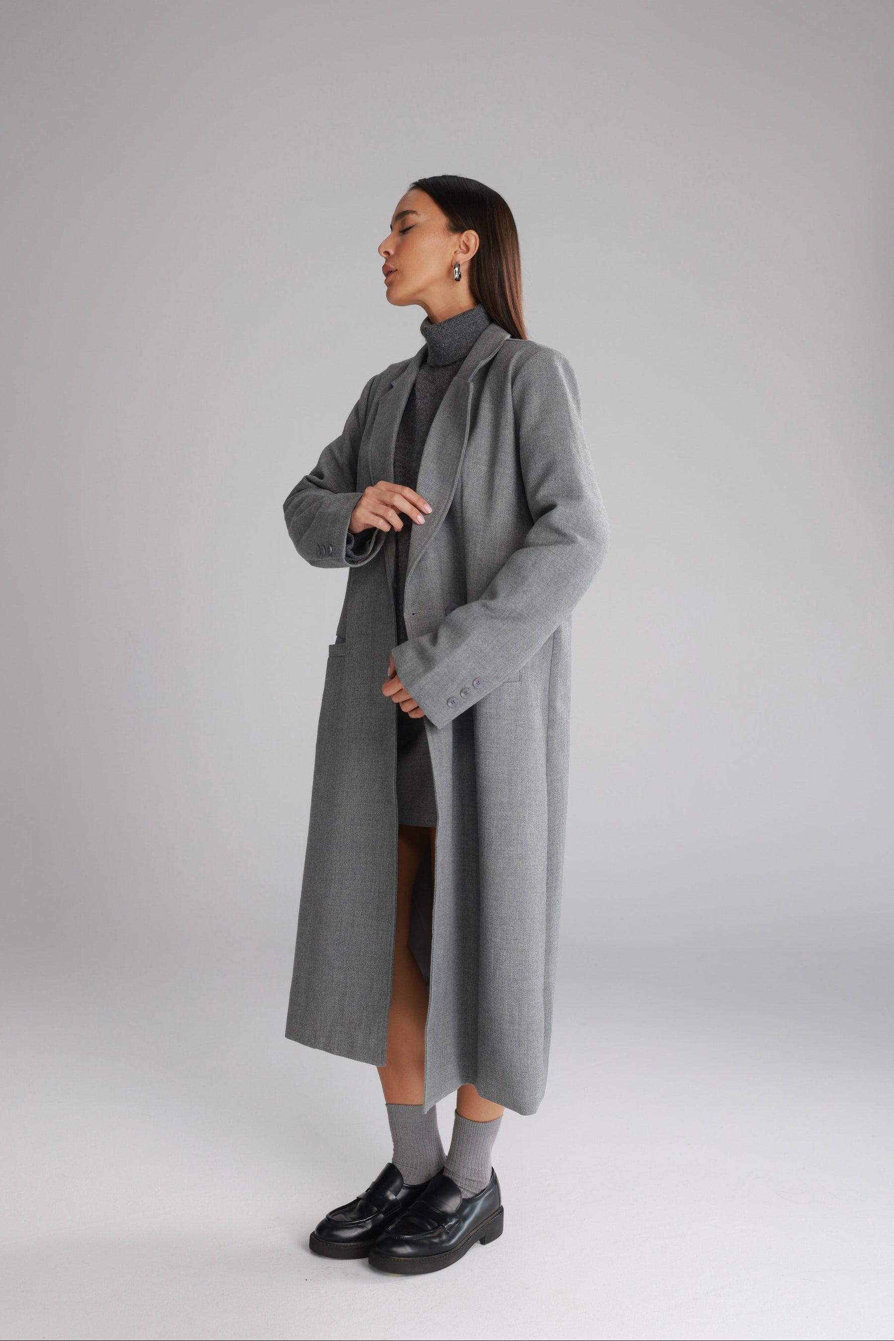 מעיל אדיסון אפור