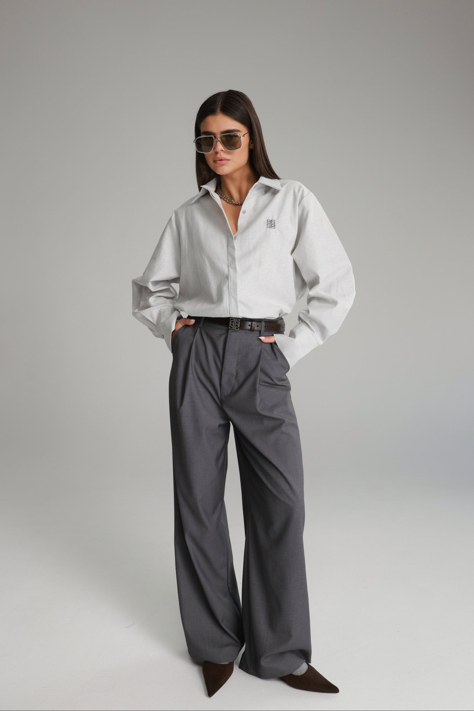 מכנסי דני אפור כהה