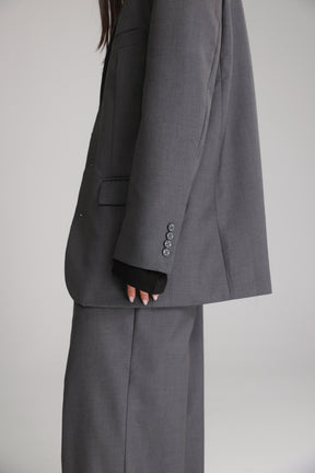 בלייזר דני אפור כהה