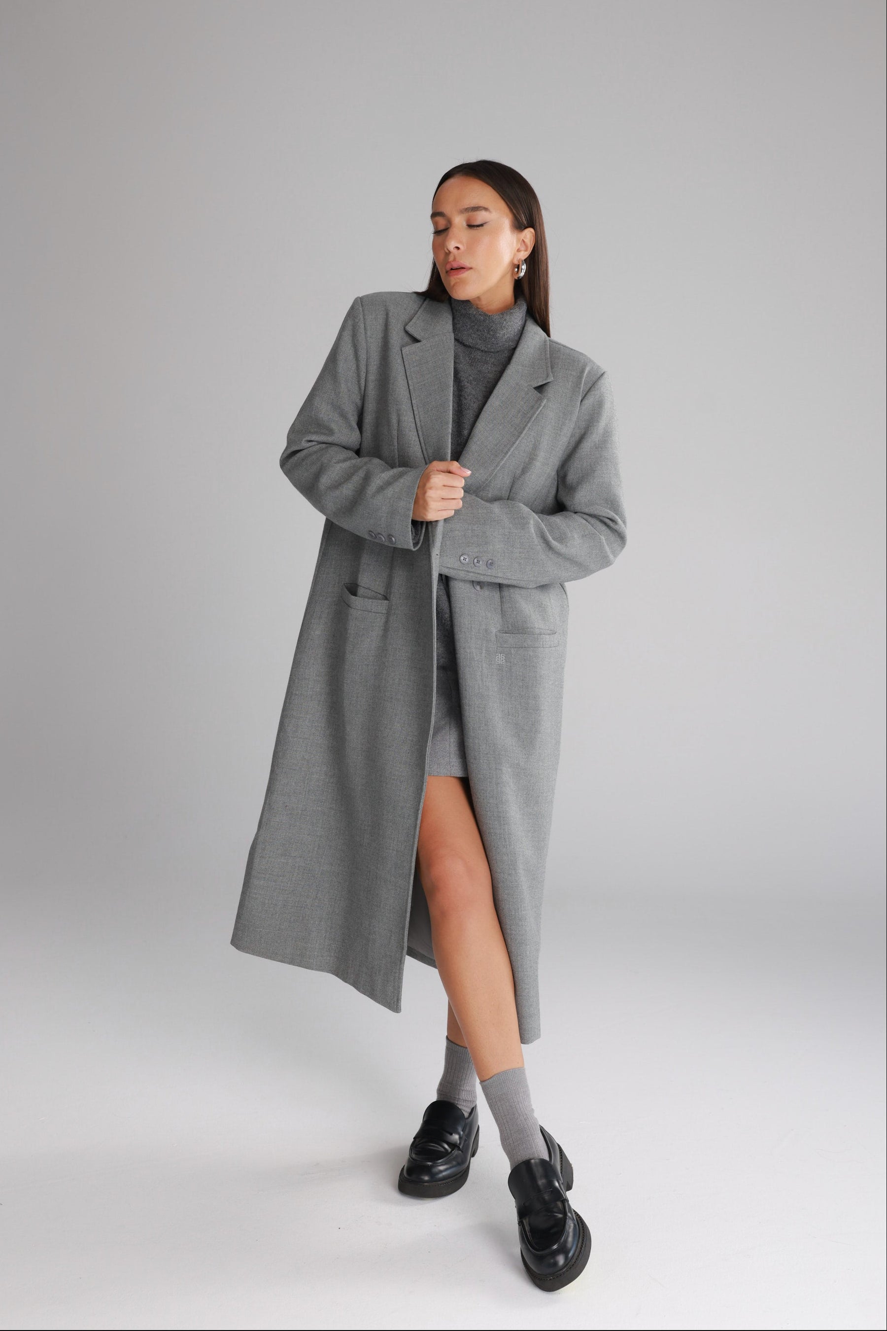 מעיל אדיסון אפור