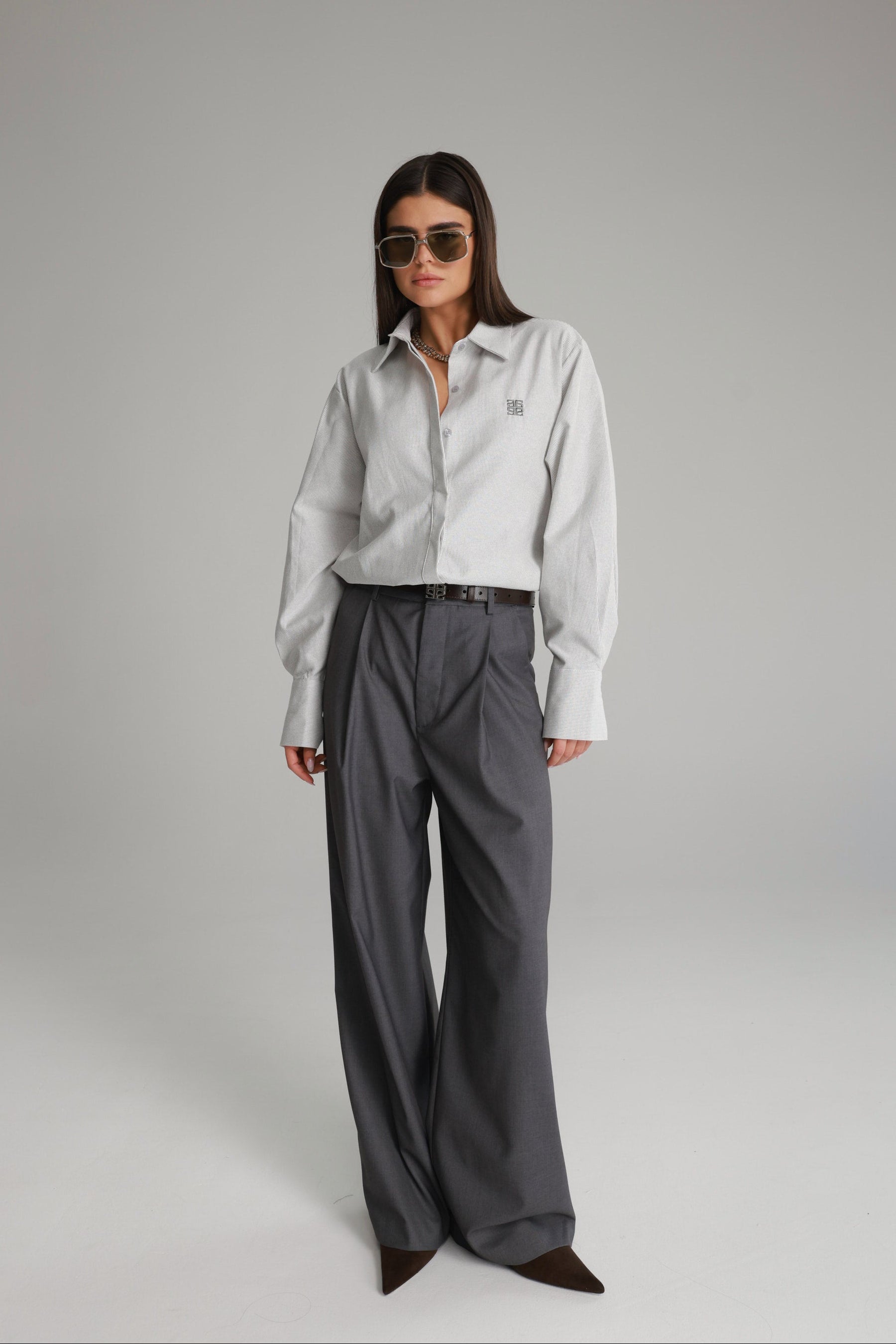 מכנסי דני אפור כהה