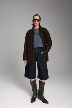 חולצת מורינה פסים כחול/נייבי