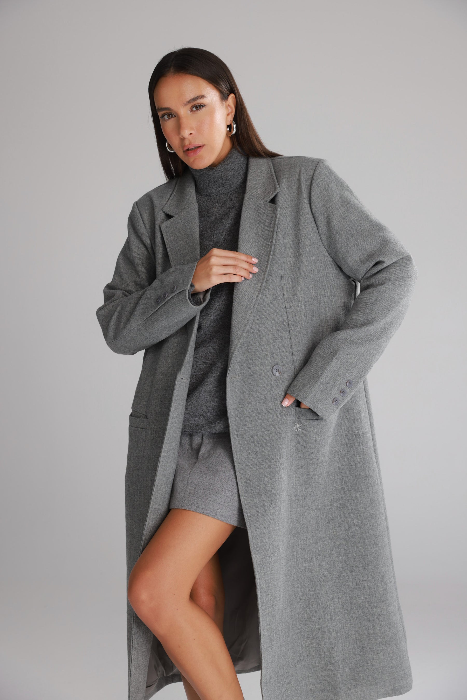 מעיל אדיסון אפור