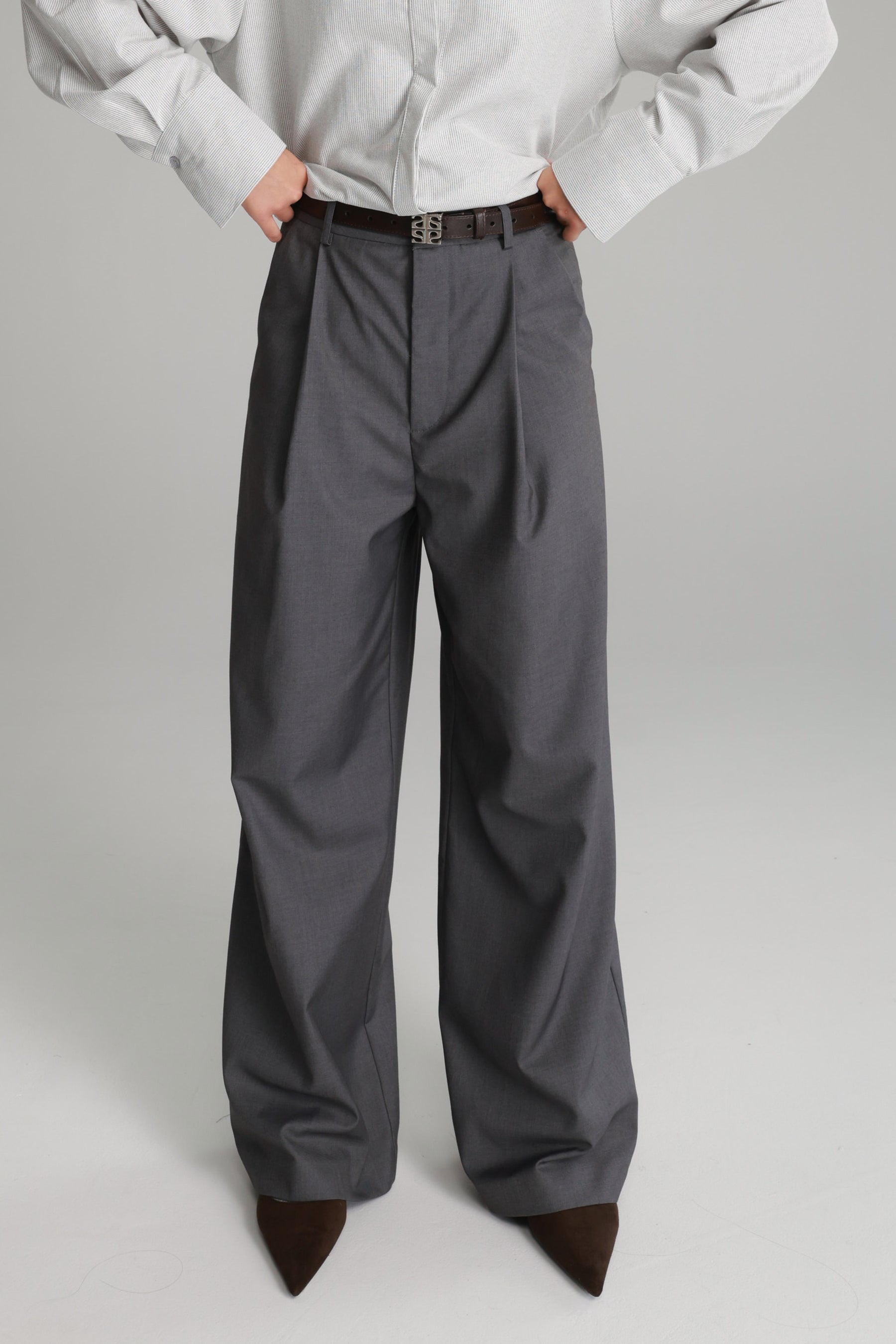 מכנסי דני אפור כהה