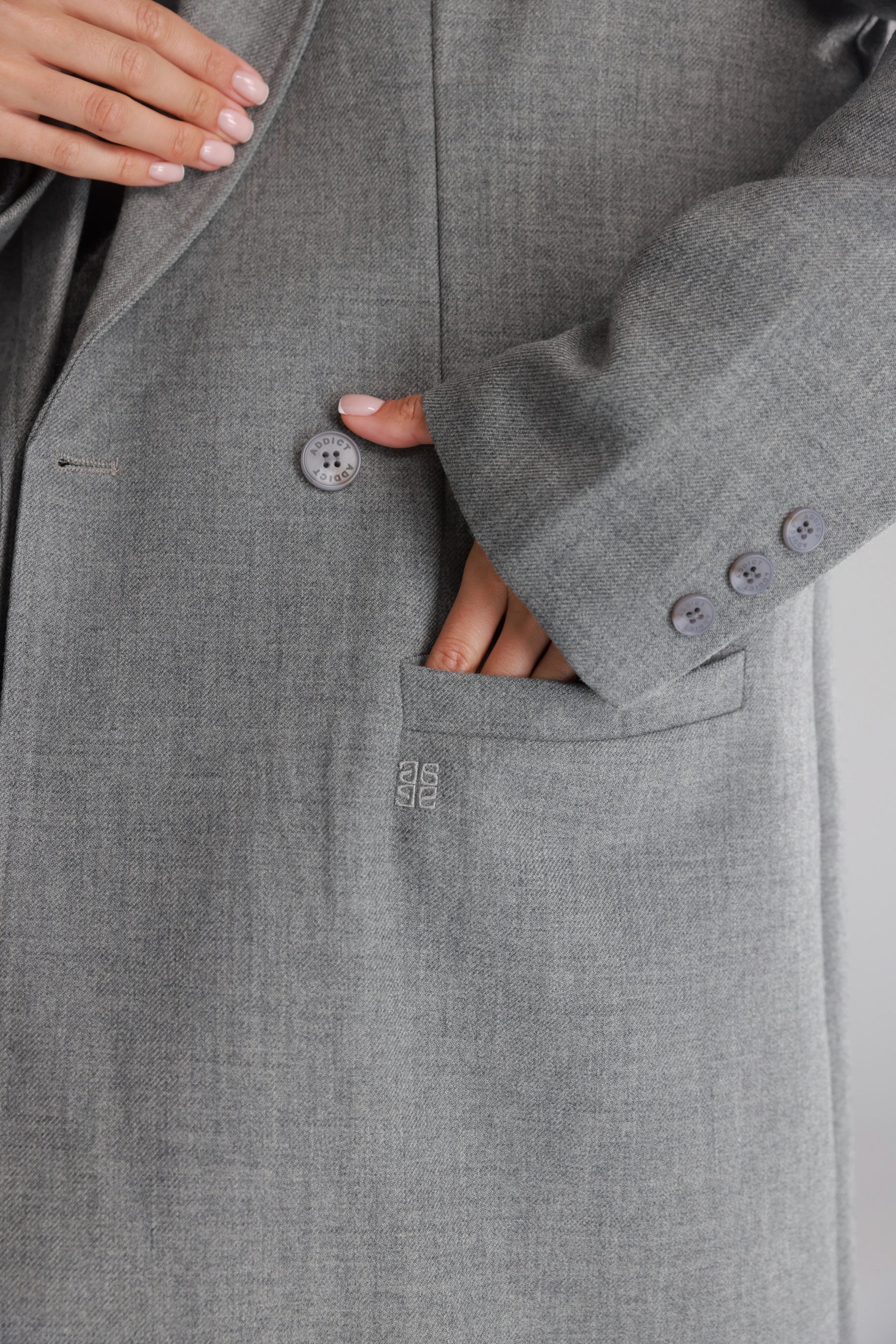 מעיל אדיסון אפור