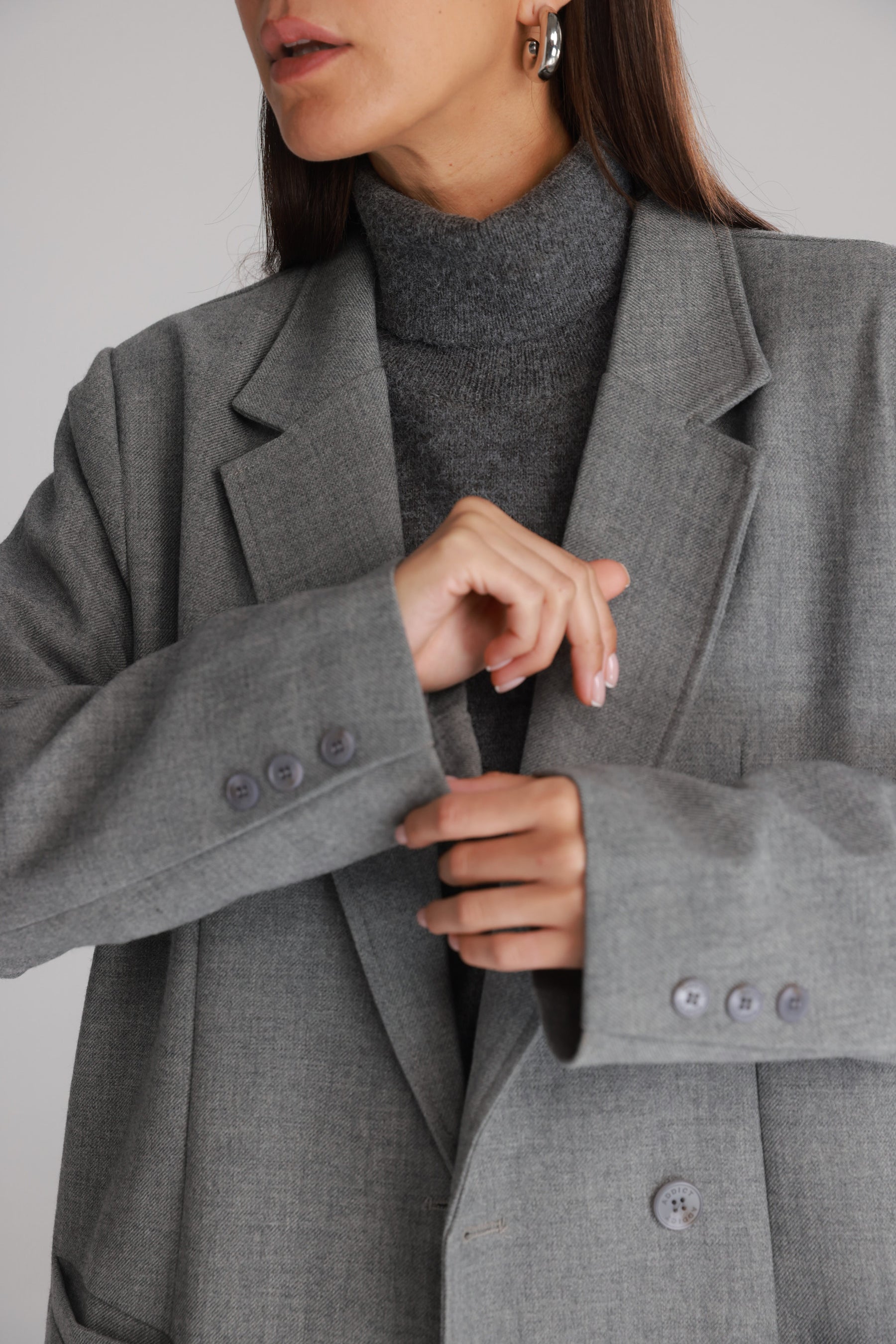 מעיל אדיסון אפור