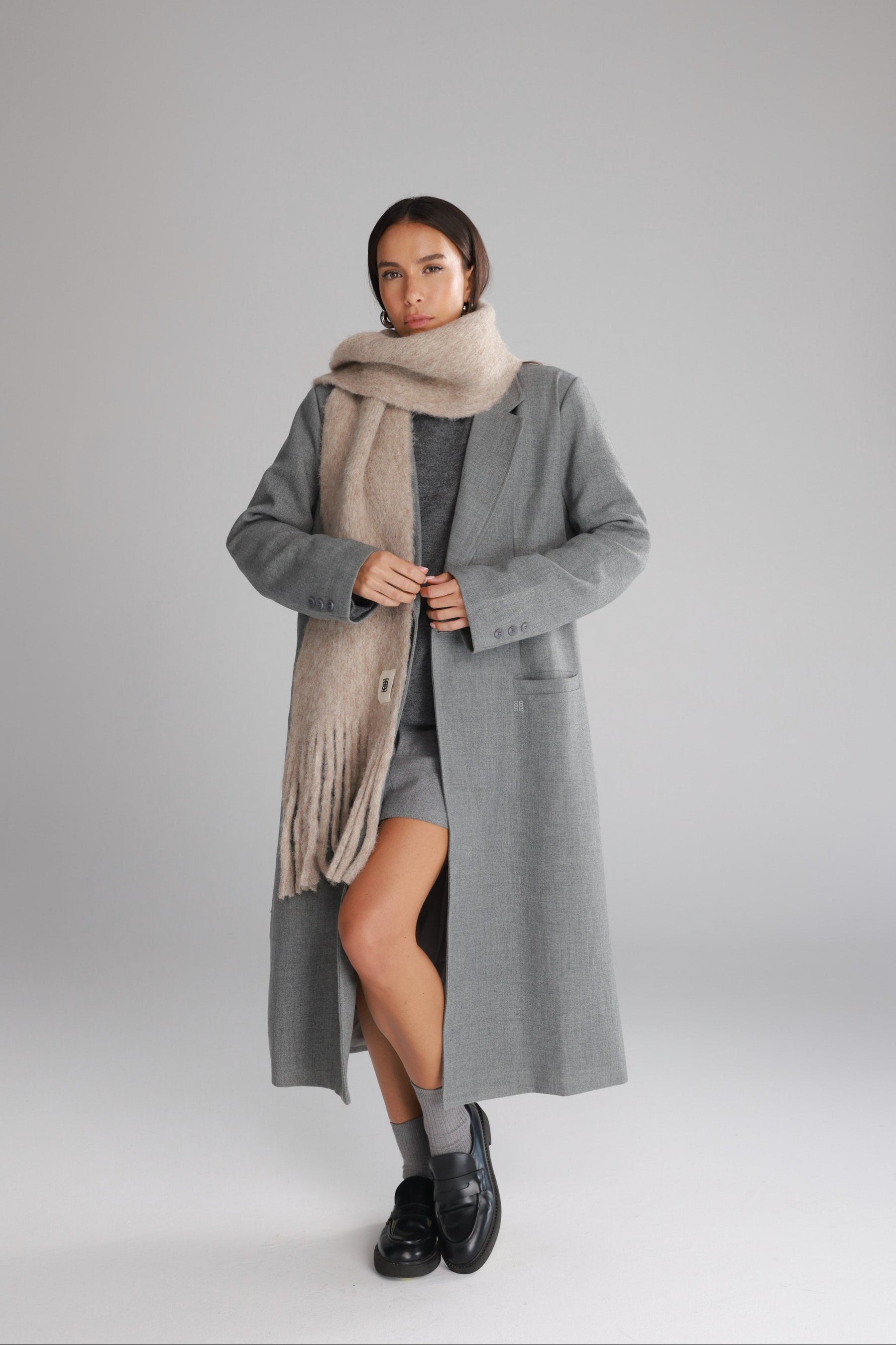 מעיל אדיסון אפור