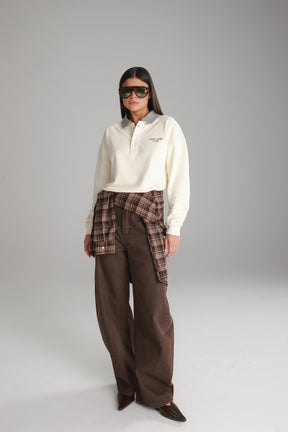 חולצת מרגרט שמנת