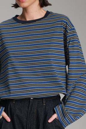 חולצת מורינה פסים כחול/נייבי