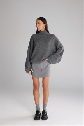 סוודר ג'ו אפור כהה