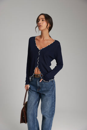 חולצת אריקה נייבי