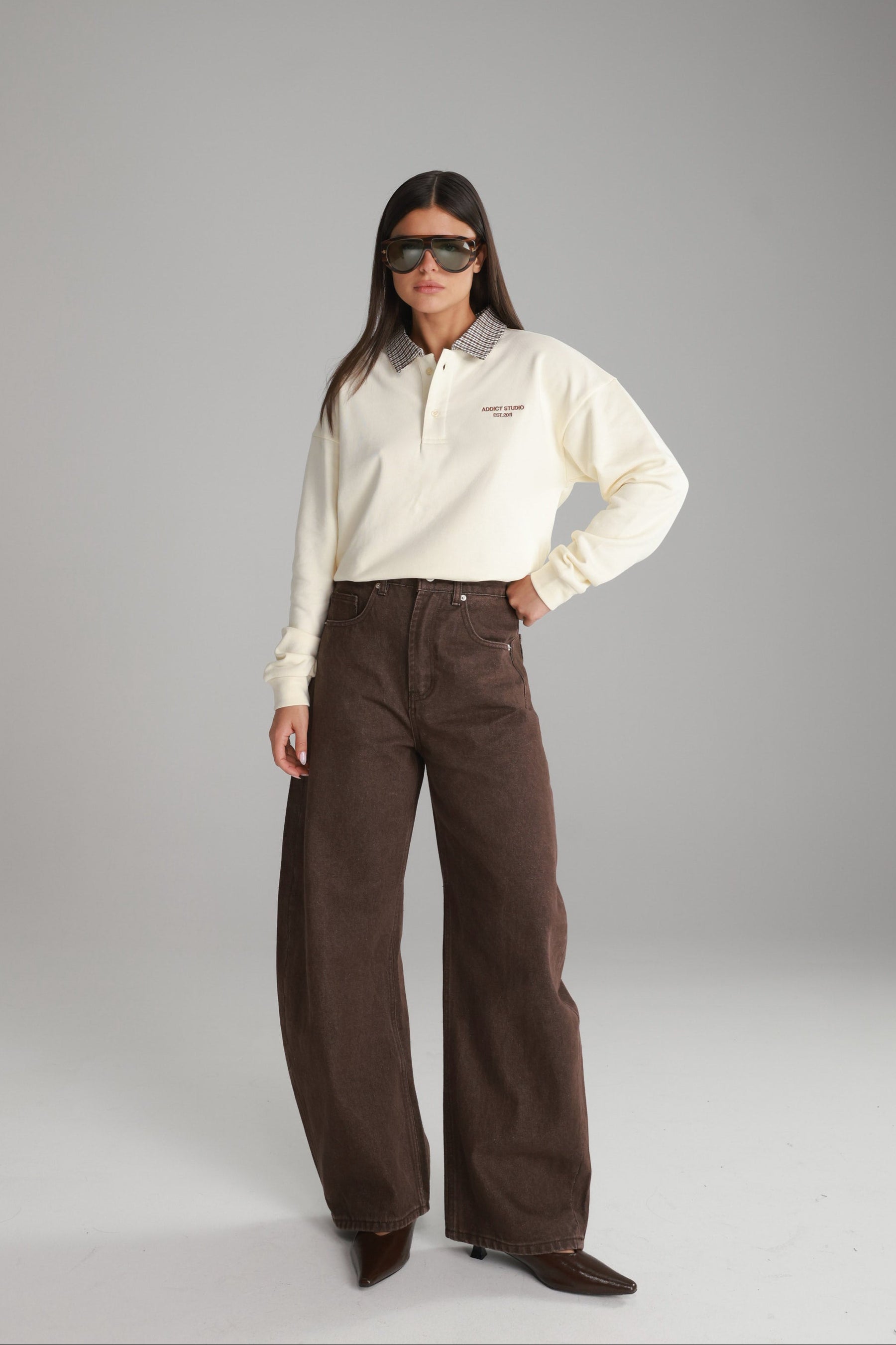 ג'ינס קלואי חום