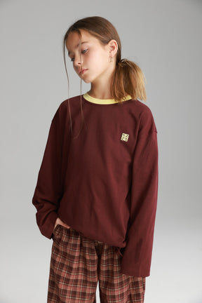 חולצת פייל בורדו