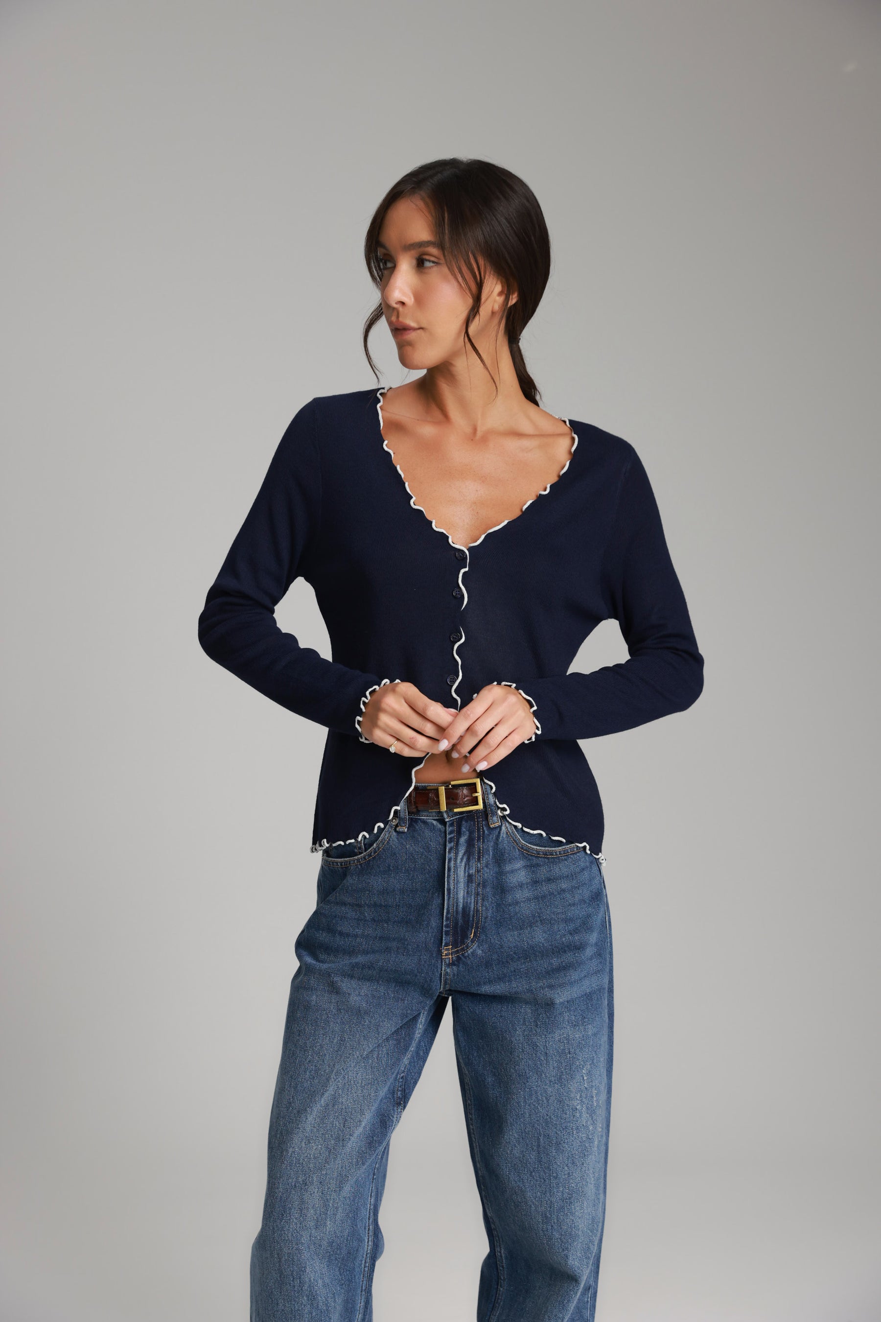 חולצת אריקה נייבי