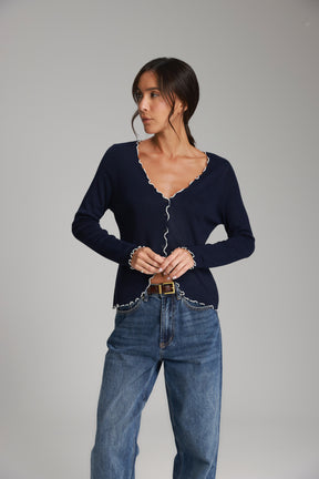 חולצת אריקה נייבי