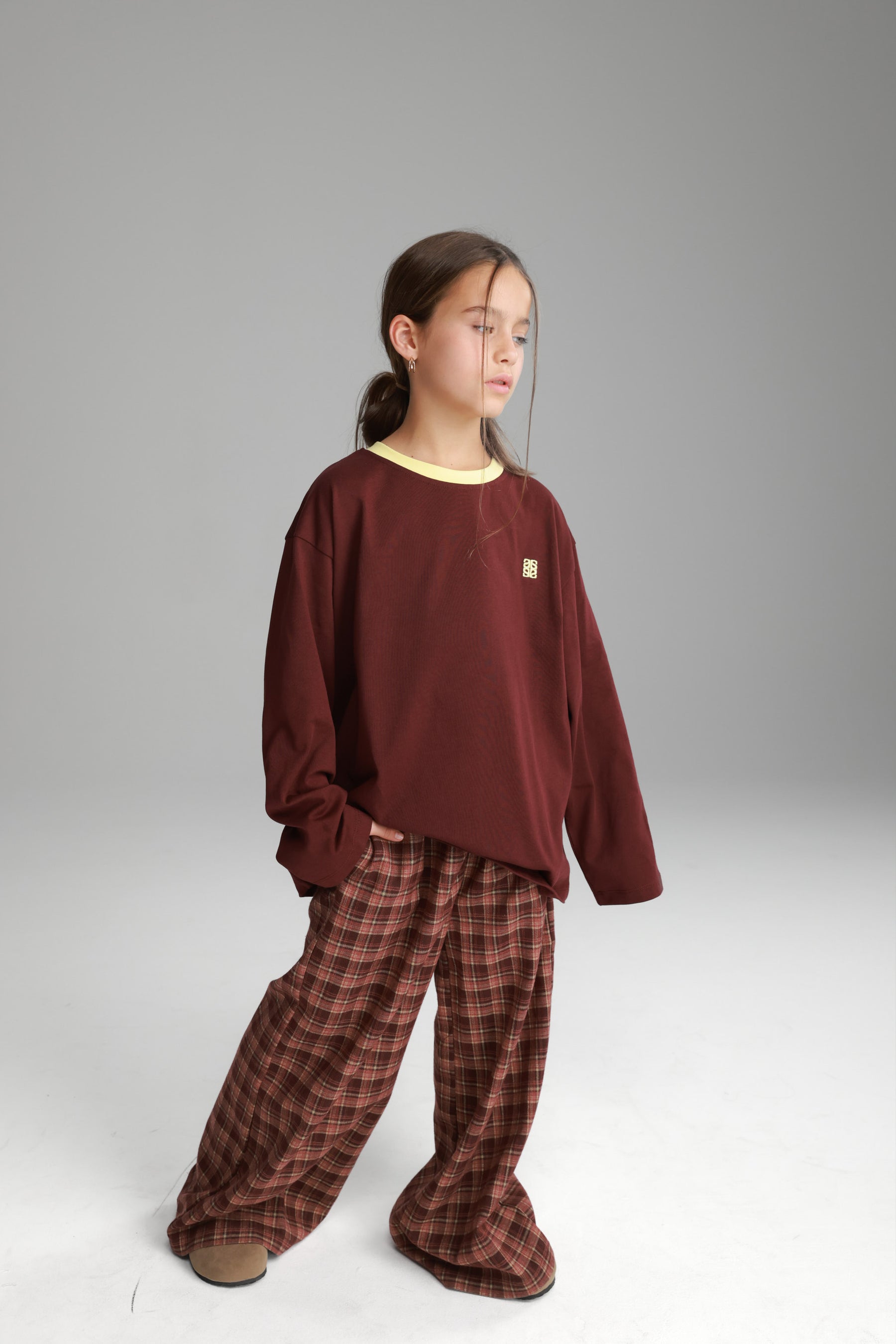 חולצת פייל בורדו