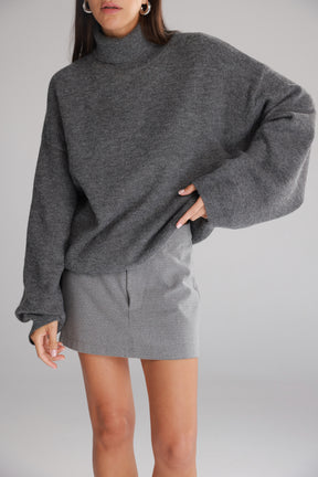 סוודר ג'ו אפור כהה