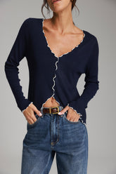 חולצת אריקה נייבי