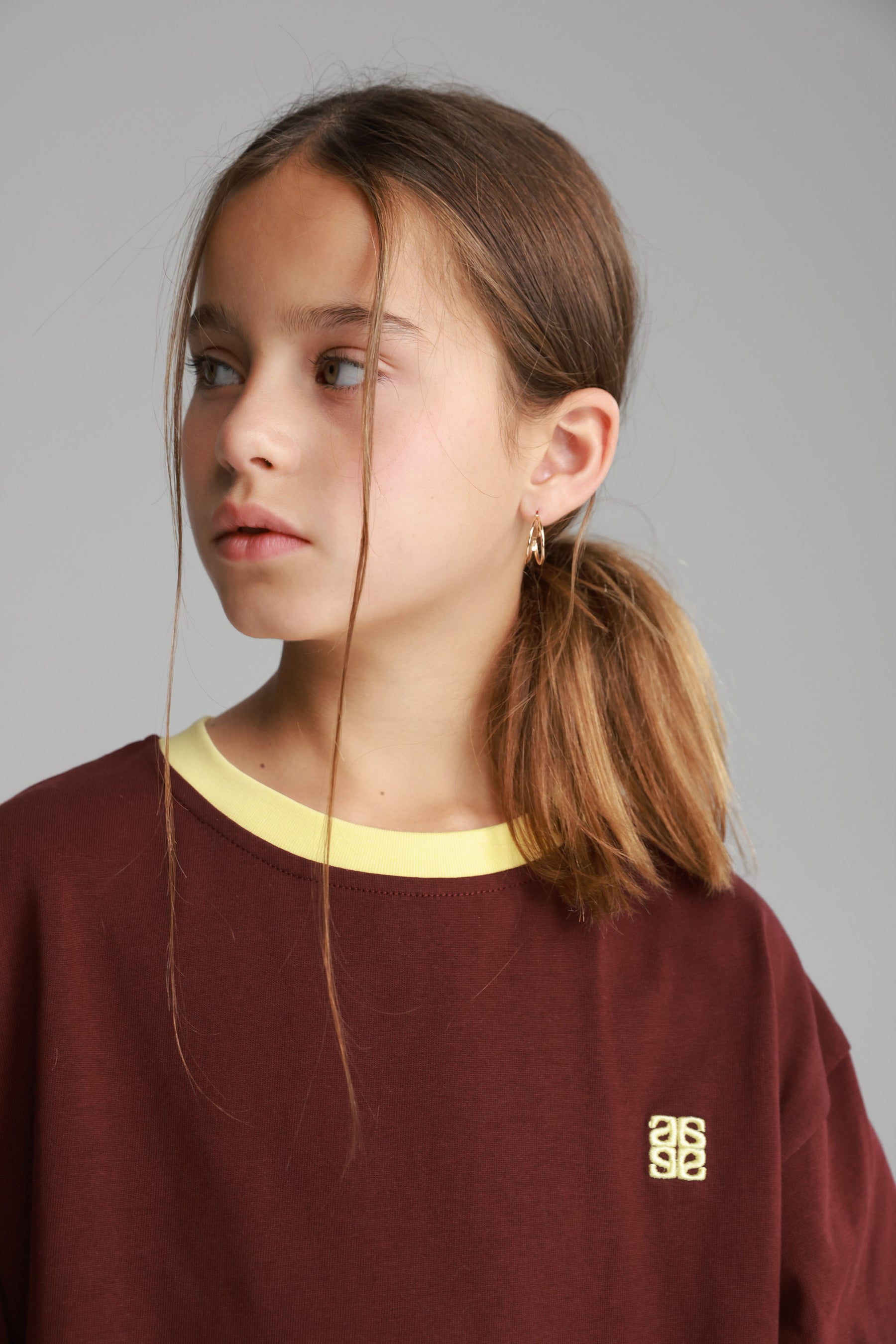 חולצת פייל בורדו