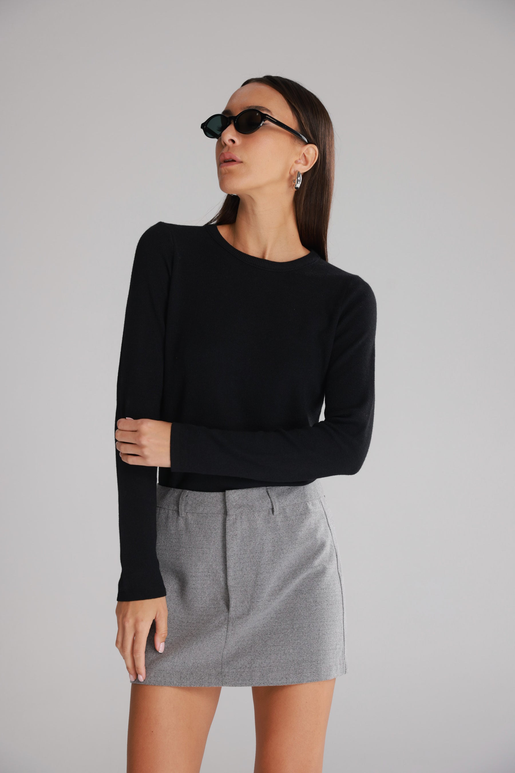 חולצת קייסי שחורה