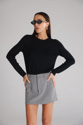 חולצת קייסי שחורה