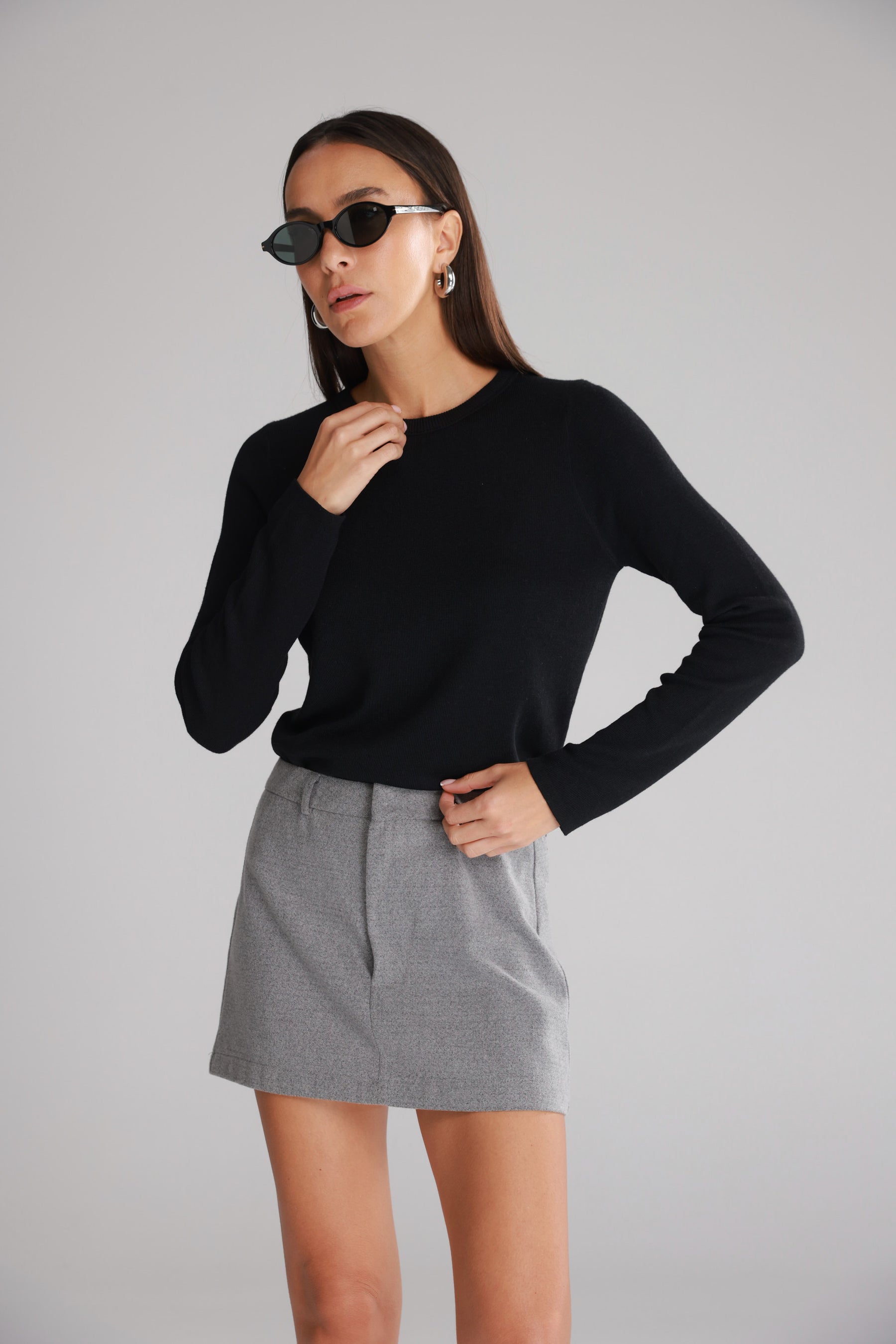 חולצת קייסי שחורה