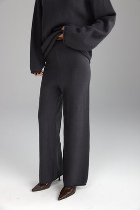 חליפת סריג מיגל אפור כהה