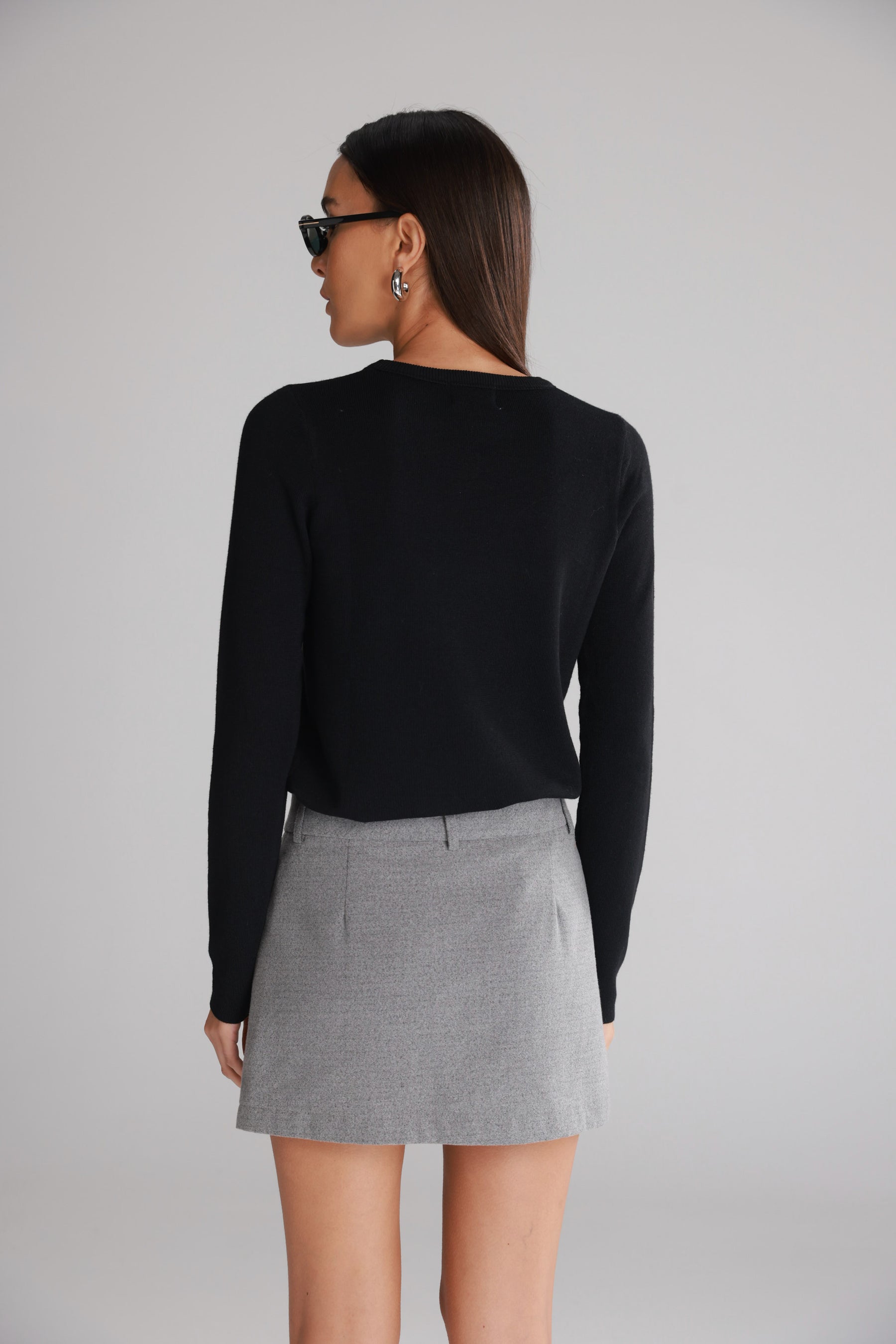 חולצת קייסי שחורה