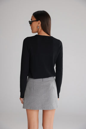 חולצת קייסי שחורה