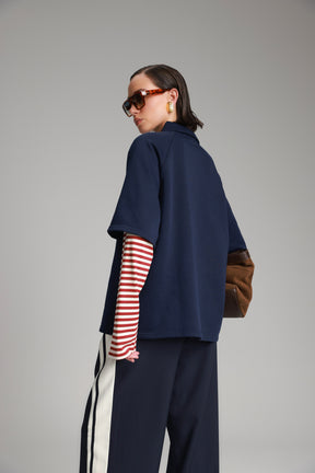 חולצת מריו נייבי/בורדו