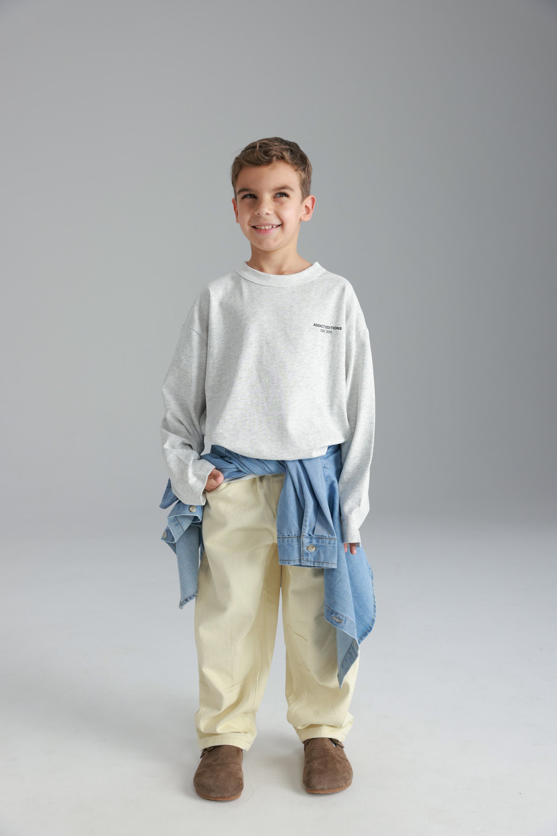 חולצת ניל אפור בהיר