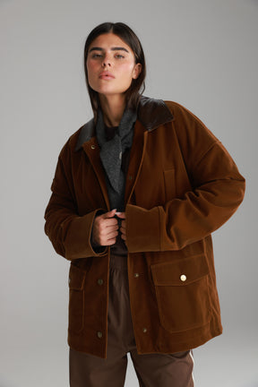 ג'קט אדריאנה חום בהיר