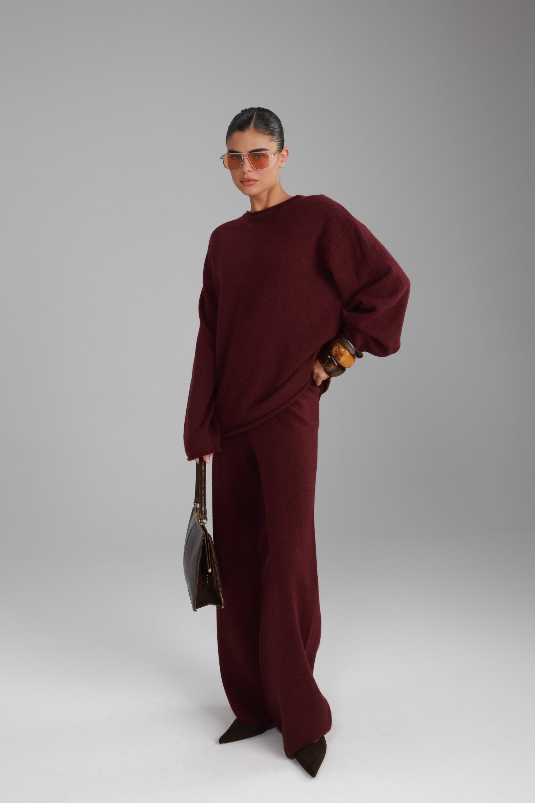 חליפת סריג מיגל בורדו