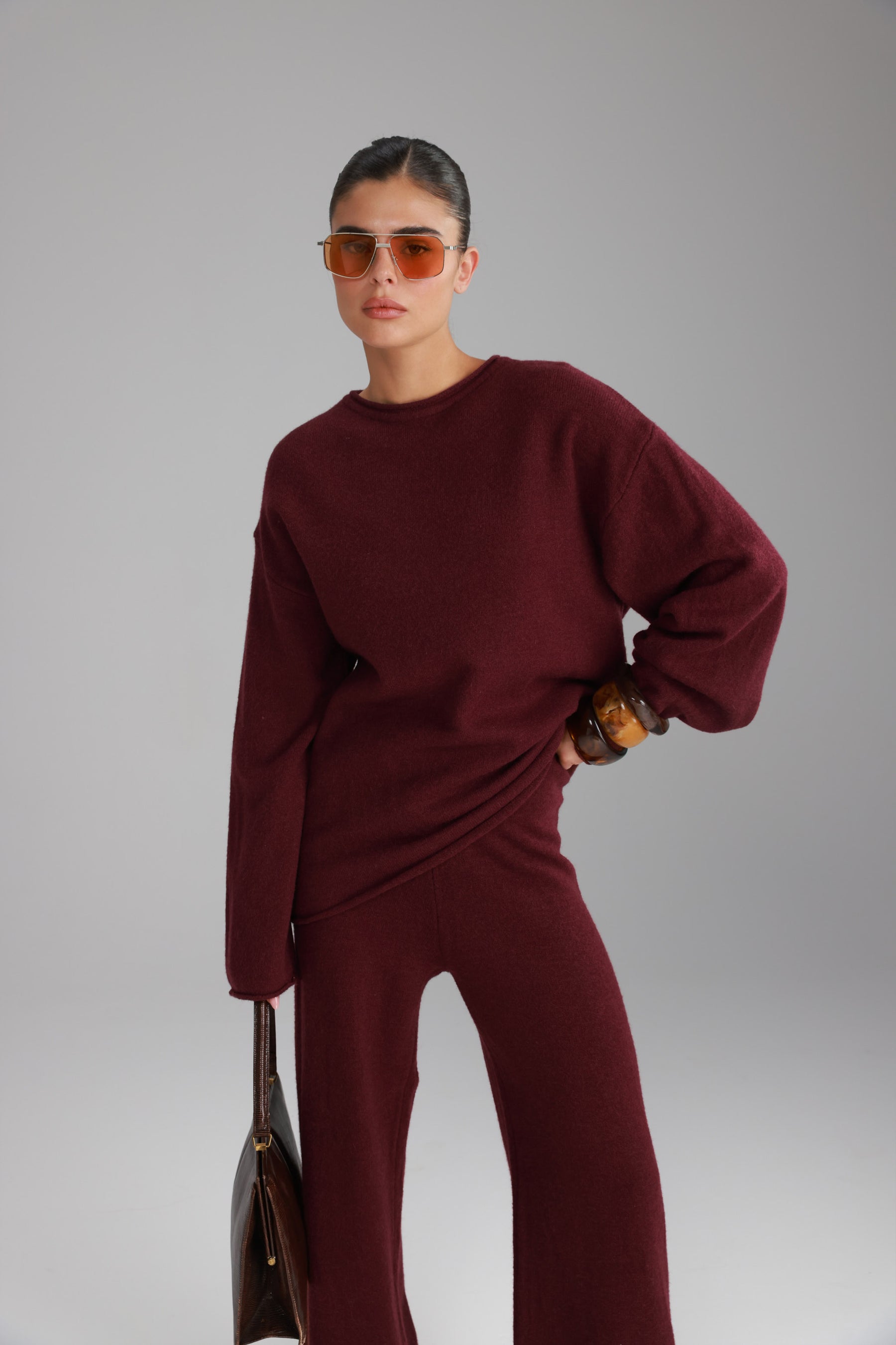 חליפת סריג מיגל בורדו