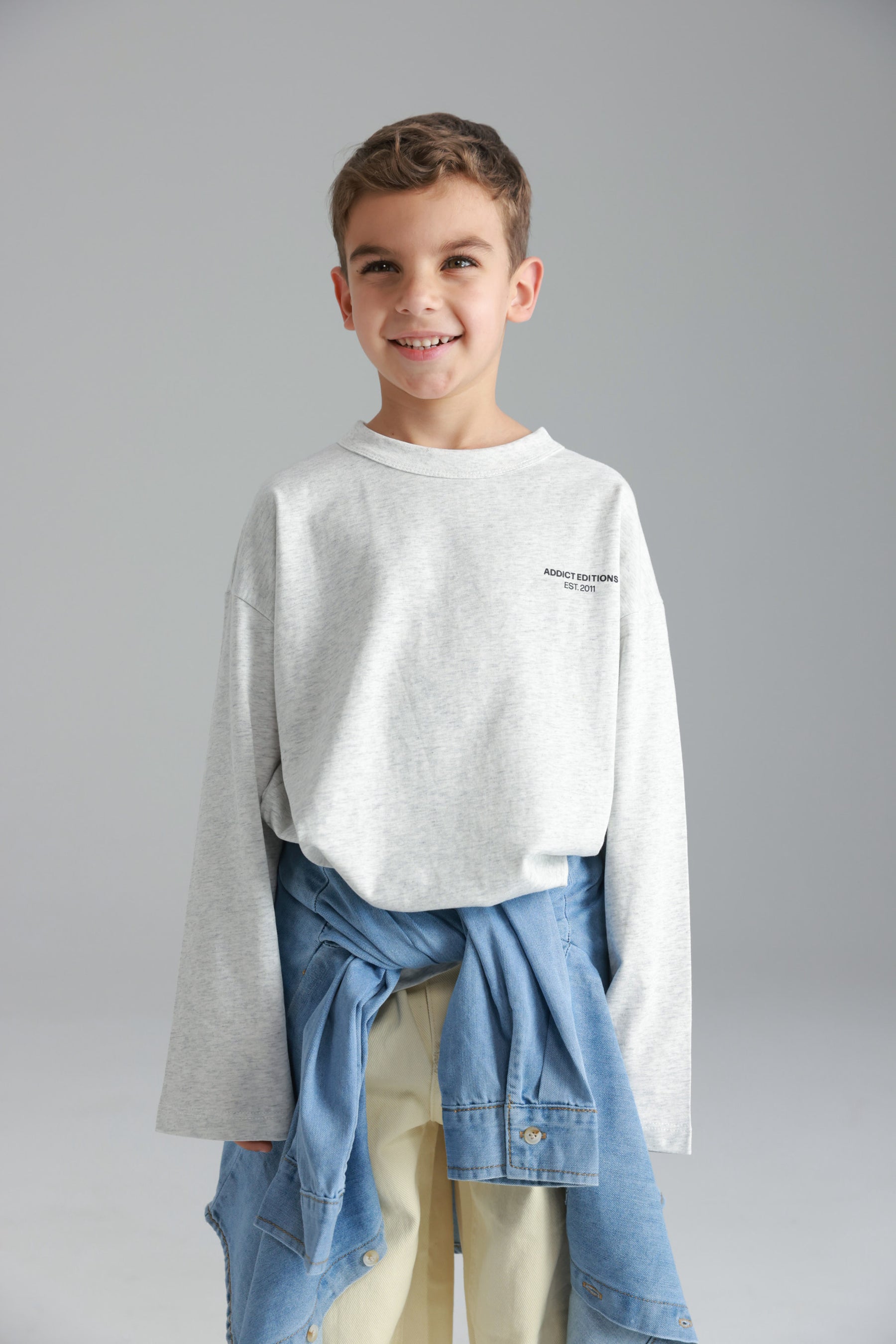 חולצת ניל אפור בהיר