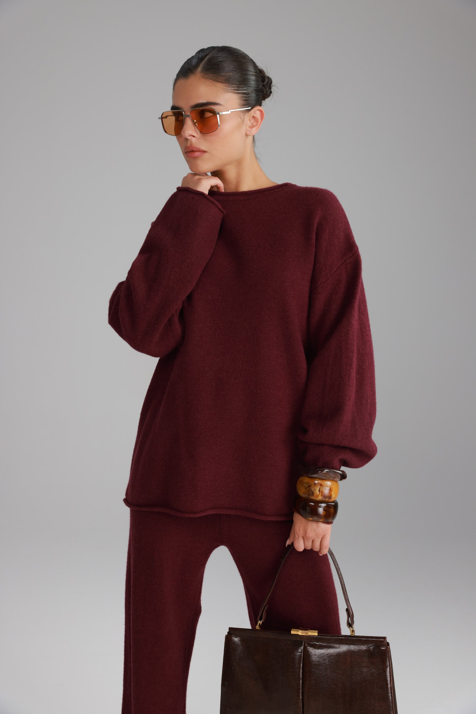 חליפת סריג מיגל בורדו