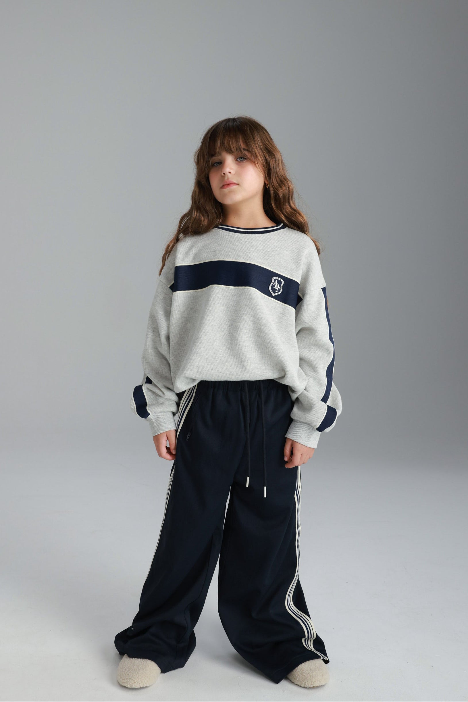 סוויטשירט ג'ון אפור בהיר