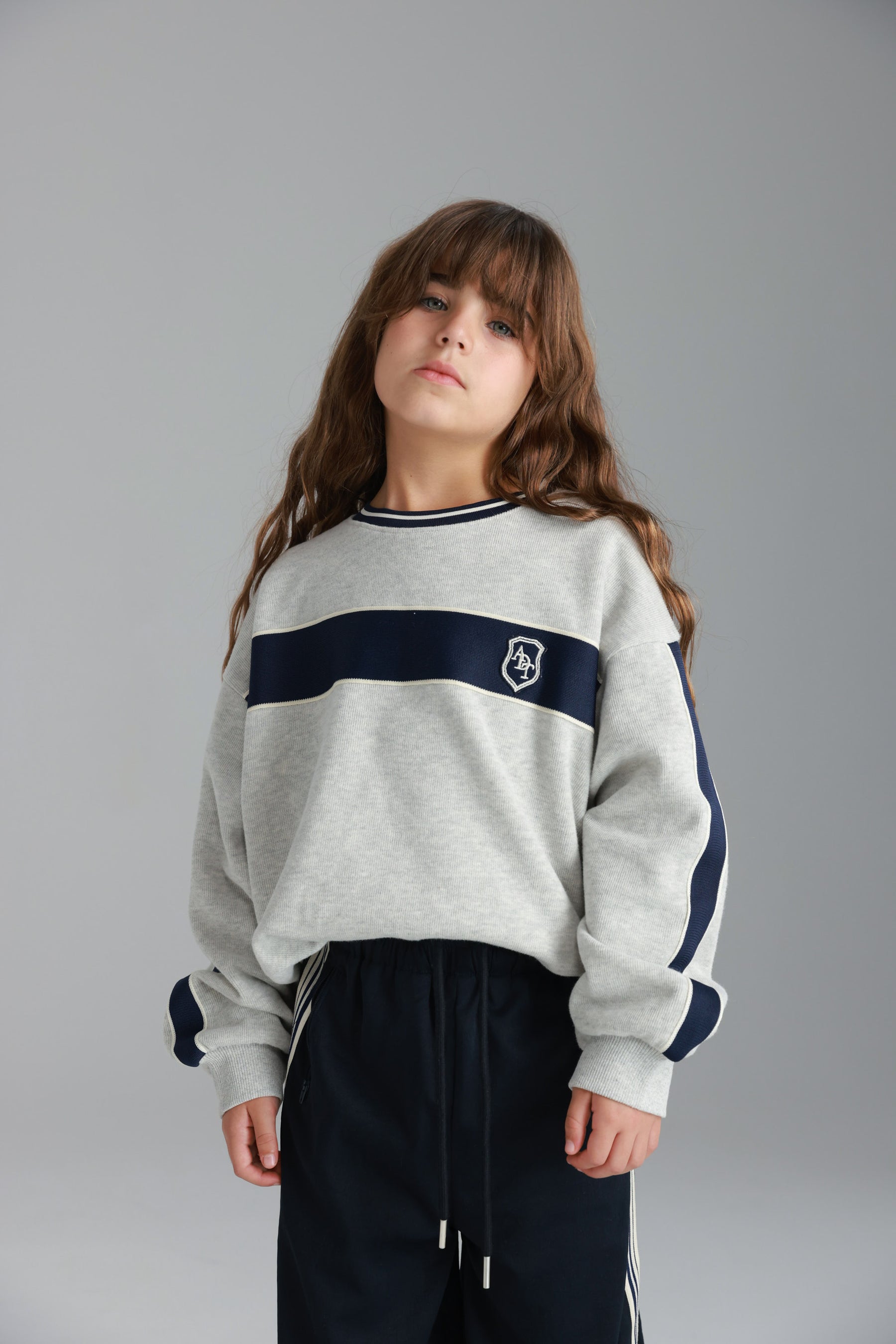 סוויטשירט ג'ון אפור בהיר