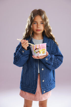 ג'קט ג'ינס קיארה כחול כהה